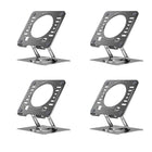 Uncaged Ergonomics RISE Swivel Adjustable Laptop Stand Office Bundle - Silver - 4 Pack-Rise Swivel Adjustable Laptop Desk Stand 2.0 holds laptops in an ergonomic friendly position.