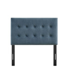 Modway Emily Stain-Resistant Performance Velvet Twin Size Headboard - Cadet Blue-Assembly Required