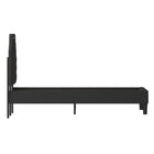 Flash Furniture Brighton Queen Size Tufted Upholstered Platform Bed - Black Fabric-Button Tufted