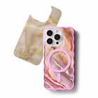 Ideal of Sweden Print Pack for iPhone 17 Pro - Blush Pink Marble-Does not interfere with MagSafe or wireless charging
