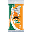 BIC Twin Select Men's Sensitive Skin Shavers - Green - 10 Pack-
One 10 PIece Razor Set of BIC Twin Select Disposable Razors, 10 disposable razors for men