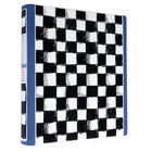 Pep Rally 1" 3-Ring Heavy-Duty Binder - Pattern Power-D-rings close tightly to allow pages to turn easily