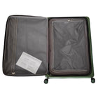 Tucci Italy Davanti 26" Durable Hardside Checked Luggage - Olive Green-Comfortable Handling - Soft-touch grip telescopic handle and sturdy top and side carry handles for easy maneuvering
