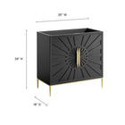 Modway Awaken 36" Bathroom Vanity Cabinet - Black-8
