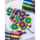 Copic Ciao Dual Tipped Ink Markers - Brights - Set of 6-Refilablle with Copic Ink