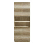 Modway Render Tall Faux Travertine Linen Storage Cabinet - Travertine-8