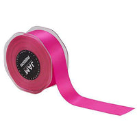 JAM Paper Double Faced Satin Ribbon - 1 1/2" W x 25 yd. - Shocking Pink-Colour: Shocking Pink