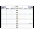 AT-A-GLANCE 2026 Weekly Appointment Book - 11" H x 8" W - Black - Bilingual-One week per two-page spread
