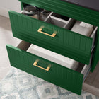 Modway Daybreak 24" Bathroom Vanity - Green/Black-BATHROOM STORAGE - Organize bathroom essentials and keep counter space clean with this vanity. With a special design to accommodate for plumbing, the spacious bottom drawers offers ample storage space