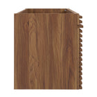Modway Render 48" Single Sink Compatible Bathroom Vanity Cabinet - Walnut-Full-Extension Drawers