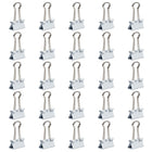 JAM Paper Colourful Binder Clips - Small - 3/4" - White - 25 Pack-Perfect for staying stylishly organized around the house, at school, or in the office!