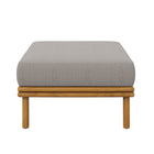 Modway Wren Outdoor Patio Teak Wood Ottoman - Natural/Driftwood-Assembly Required