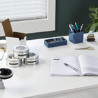 DYMO Labeller Tape, Glossy Vinyl Embossing Tape, Black, 3 Pack (1741670)-Labels resists fading and are designed to last