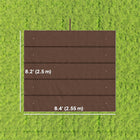 Outsunny 8.2' L x 8.4' W Retractable Pergola Canopy Replacement for 10' L x 10' W Frame (Cover Top) - Coffee-10 water drainage holes
