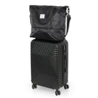 Nicci Travel Weekender Duffel Expandable Bag - Black-Material: Polyester 