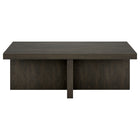 Hudson&Canal Elna 44"W Rectangular Coffee Table - Alder Brown-Table is made of high-quality and durable MDF materials