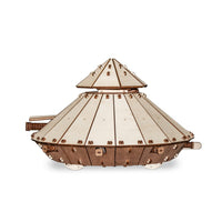 EWA Eco-Wood-Art Da Vinci Tank 3D Wooden STEM Construction Kit - Set of 363-Eco-friendly 3D STEM model to assemble and customize at school or home