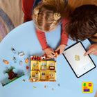 LEGO Bluey: Bluey’s Family House Playset-Detailed toy & game accessories - kids can mix and match the accessories, including a dollhouse, piano, food stall, fridge, oven, teapot, cup, frog, pizza, hot dog, table, rainbow cape, and more for hours of storytelling fun