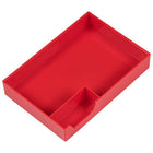 JAM Paper Stackable Desktop Organizer Tray Set - 1 Top Tray & 2 Letter Trays - Red-Quantity: One Top Desk Supply Tray & Two Paper Letter Trays