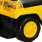 Aosom Kids Ride-On Forklift with Fork and Tray - Yellow-Functional fork and changeable tray 