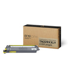 Ecotone Brother TN229XXLY Reman Toner Cartridge - Extra High Yield - Yellow-Extra high-yield capacity helps maximize productivity while reducing cartridge replacements