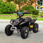 Aosom Toddlers 6V Battery Powered Ride-on ATV - Black-Simple forward/reverse controls 