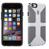 Speck CandyShell Grip iPhone 6 Case, White/Black-Military-grade drop protection. Certified to meet or exceed MIL-STD-810G drop test standards.