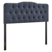 Modway Annabel Premium Linen Blend King Headboard - Denim-Premium Linen Blend Upholstery