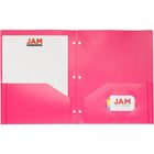JAM Paper Plastic Two-Pocket School POP Folders - Assorted Fashion Colours - 6 Pack-Quantity: 6 Folders per Pack | One for each subject & project