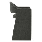 Modway Talia 37" Upholstered Fabric Counter Stool - Charcoal-Fixed Padded Seat/Backrest