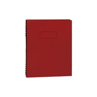 Blueline Notepro Notebook, 9-1/4" x 7-1/4", Red, 192 Pages-The durability of a hardcover plus the flexibility of a wirebound book