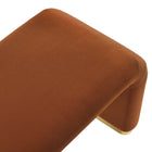 Modway Koda Performance Velvet Waterfall Long Bench - Brass/Rust-8