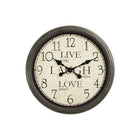 Monarch Specialties Clocks 16" Round Wall Clock - Antique Brown -This simple, trendy 16" round wall clock in a durable antique brown plastic frame adds a stylish addition to any home decor