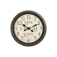 Monarch Specialties Clocks 16" Round Wall Clock - Antique Brown -This simple, trendy 16" round wall clock in a durable antique brown plastic frame adds a stylish addition to any home decor