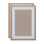 Decent Living Solid Wooden Picture Frame - 20" x 28" - Golden Teak - 2 Pack-Material: 100% Natural Solid Wood (Okan / Teak)