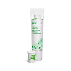 Perk Compostable Paper Hot Cup - 12 Oz. - White Green - 50 Pack-Comes in white with green accents and made of paper
