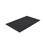 Edgewood Flex Comfort Drain Grease Resistant Open Top Wet Area Anti-Fatigue Mat - 3' W x 5' L x 3/8" D - Black-Medium Duty