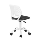 Homy Casa Teen Task Chair - Grey/White-360 degree swivel and pneumatic seat-height adjustment