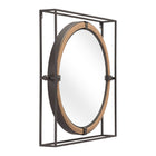 Zuo Capell Mirror - Antique Grey-Dimensions: 3.1" L x 23.6" W x 21.7" H
