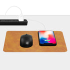 General Supply Goods + Co PU Leather Mouse Pad - Cognac-Thin profile