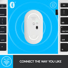 Logitech Pebble M350 Wireless Mouse - White-Tracks fast and accurately where you want to use it
