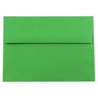 JAM Paper A8 Coloured Invitation Envelopes - 5.5 x 8.125 - Green Recycled - 50 Pack-These envelopes are perfect to use for sending invitations, greeting cards, RSVP's, thank you cards, gifts for birthdays, graduations, holidays and more