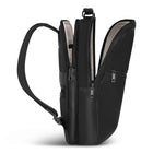 Champs Onyx Leather Compact Backpack - Black-Inner keychain