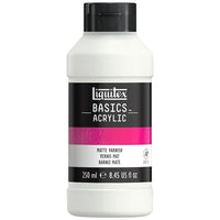 Liquitex Basics Acrylic Paint 104007, Matte Varnish, 250 mL Bottle-Permanent matte varnish used to protect finished paintings