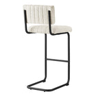 Modway Parity Boucle Bar Stools - Black Ivory - Set of 2-Weight Capacity: 330 lb