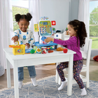 VTech Count On Me Self-Checkout -Bag it all up then pay for purchases with the pretend credit card, dollar bills or plastic coins that the register can count