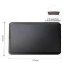 Rocelco MAFM Commercial Grade Medium Anti-Fatigue Mat for Standing Desks, 30" x 20", Black-Advanced multi-layer construction with a comfortable “leather-like" top surface.  Non-Slip Bottom helps keep the MAFM from moving around.
