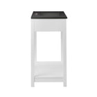 Modway Altura 36" Bathroom Vanity - White/Black-Non-Marking Foot Caps