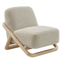 Modway Vander Textured Fabric Accent Chair - Oak Marble-Contemporary Accent Chair
