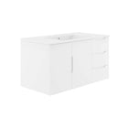 Modway Vitality 36" Bathroom Vanity - White-Modern Bathroom Vanity